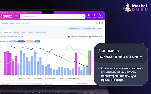 MarketGuru: Análise de Vendas e SEO para Wildberries Gratuito - Screenshot 3