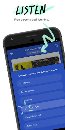 Pandora Music & Podcasts: O Seu Streaming de Música Personalizado - Screenshot 1