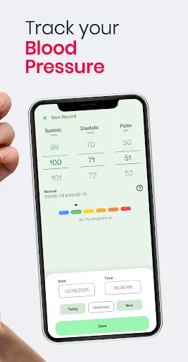 Blood Pressure App: BP Logger – Controle sua Pressão Arterial - Screenshot 2